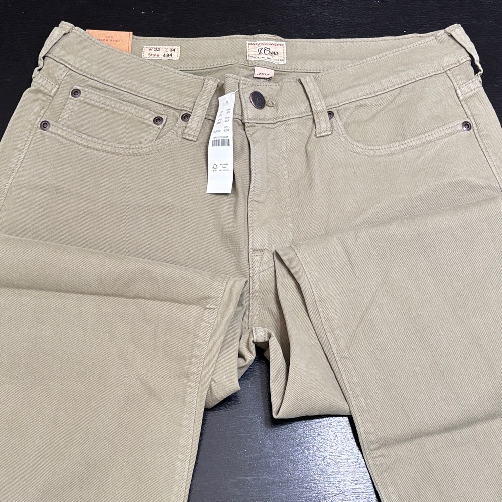 J. Crew Men's Relaxed Fit Tan Jeans